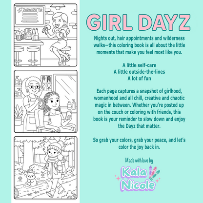 Girl Dayz Coloring Book