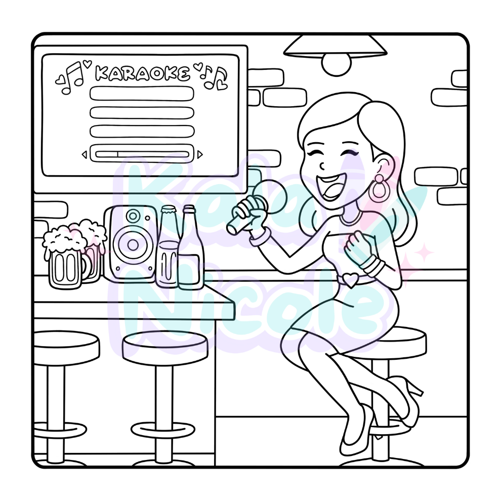 Girl Dayz™ Digital Coloring Book (Instant Download)