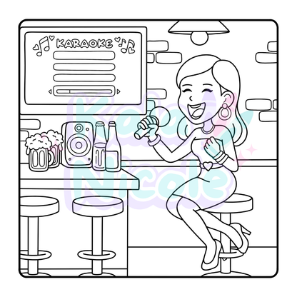 Girl Dayz™ Digital Coloring Book (Instant Download)