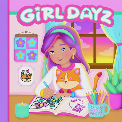Girl Dayz™ Digital Coloring Book (Instant Download)